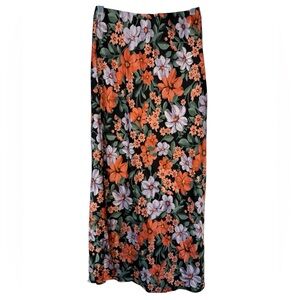 Abel The Label Calla Floral Satin Midi Skirt NWT XS Anthropologie ATL